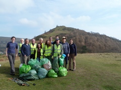 Volunteers after the tidy up